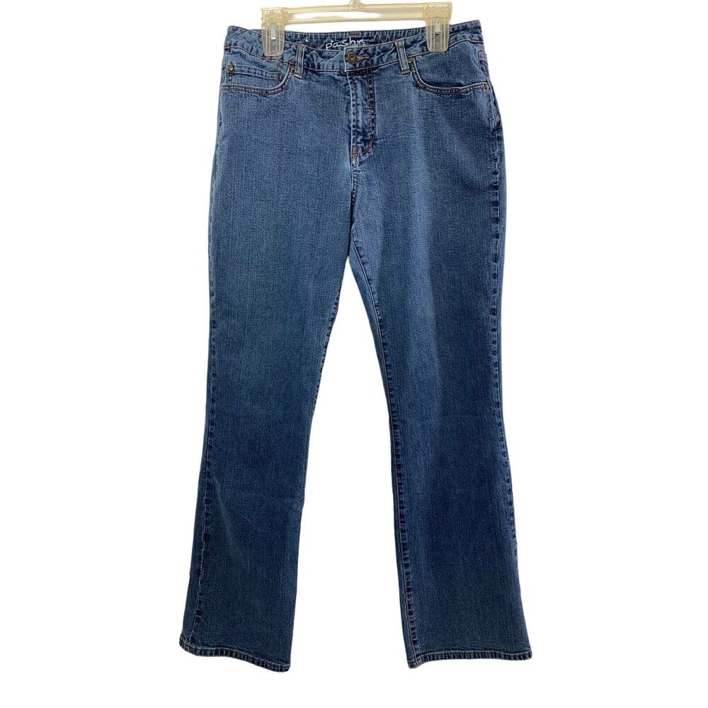 Pashu  Jeans Womens Size 12 Medium‎ Wash Denim Straight Mid Rise